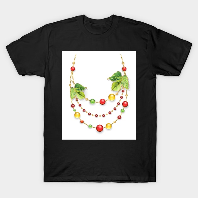 Autumn Necklace T-Shirt by Blackmoon9